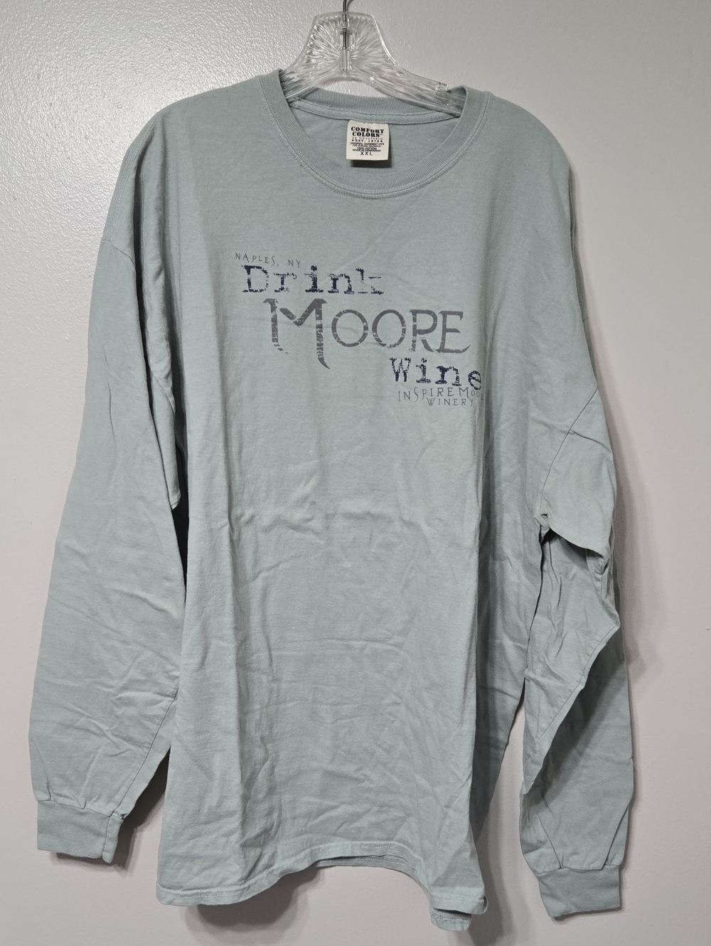 Comfort Colors Women's  Long-Sleeve Graphic Tee - Earthy Green Pastel XXL